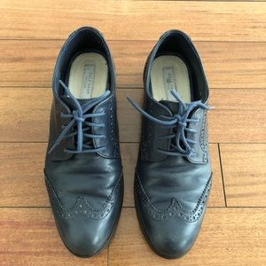 COLE HAAN Wingtip Oxford Shoes Cobalt Blue